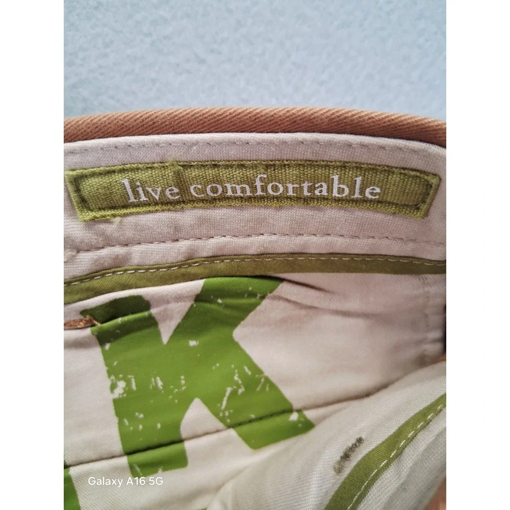 NWT Life Khaki Men's Brown Pants Relaxed Fit Straight Size‎ 34X32